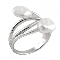 Double Keshi Pearl Ring