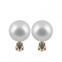 Diamond Accented Akoya Earrings
