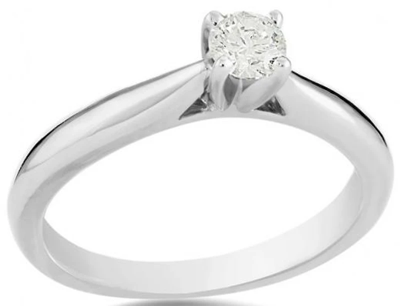 14K White Gold Serenade 0.23CT Solitaire Engagement Ring