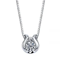 Sirena 10K White Gold 0.08CTW Pendant