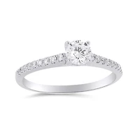 Glacier Fire 14K White Gold Canadian Diamond 0.51CTW Solitaire Ring