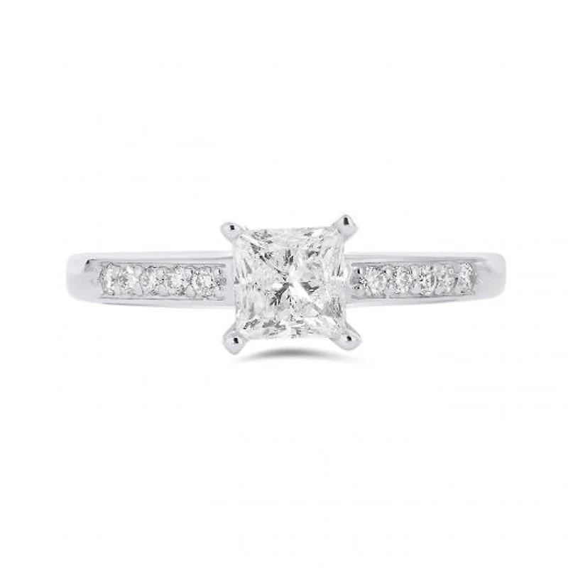 14K White Gold 1.00CTW Solitaire Diamond Ring