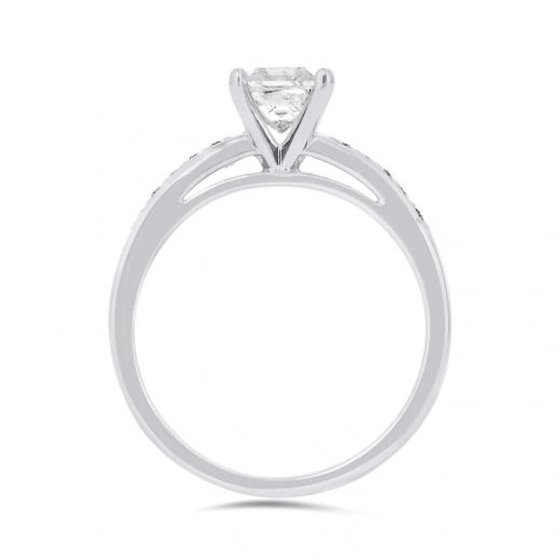 14K White Gold 1.00CTW Solitaire Diamond Ring