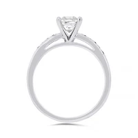 14K White Gold 1.00CTW Solitaire Diamond Ring
