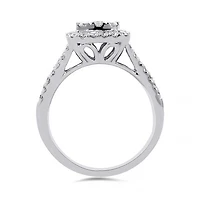 10K White Gold 1.00CTW Diamond Ring