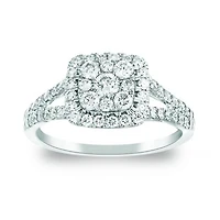 10K White Gold 1.00CTW Diamond Ring