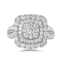 10K White Gold 2.00CTW Diamond Ring