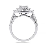 10K White Gold 2.00CTW Diamond Ring