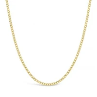 10K Yellow Gold 24" Semi-Solid Miami Cuban Chain