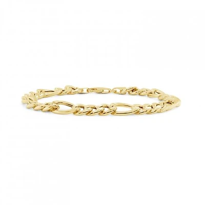 10K Yellow Gold 8.5" 7.1mm Miami Figaro Bracelet