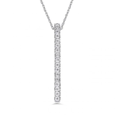 Sterling Silver Diamond Pendant