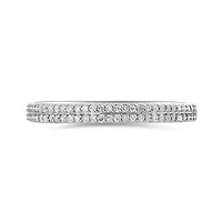 10K White Gold 0.12CTW Stackable Diamond Ring