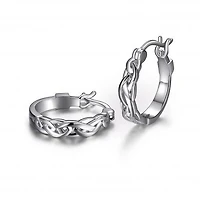 Elle "Infinity" 14mm / 17mm Hoop Earrings