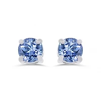 Sterling Silver Tanzanite 4.5mm Stud Earrings