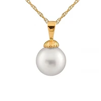 14K Yellow Gold 10-11mm South Sea Pearl Pendant