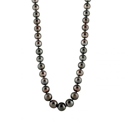 14K Yellow Gold 10-14mm Graduated Tahitian Pearl Necklace