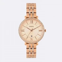 Fossil Women's Jacqueline Rose Gold-Tone Watch