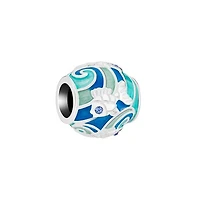 Chamilia Sterling Silver Swarovski Swimming Goldfish Treasure