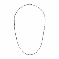Sterling Silver 30" 3mm Rice Typhoon Chain