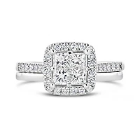 14K White Gold 1.00CTW Seamless Bridal Ring
