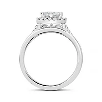 14K White Gold 1.00CTW Seamless Bridal Ring