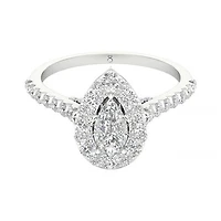 My Diamond Story 14K White Gold 1.20CTW Bridal Ring