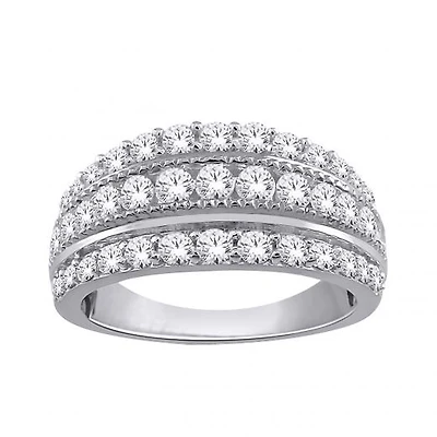 10K White Gold 1.00CTW Diamond Band
