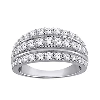 10K White Gold 1.00CTW Diamond Band