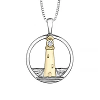 Glacier Fire Canadian Diamond Lighthouse Pendant
