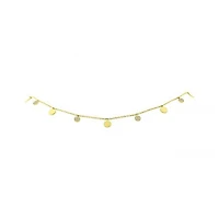 14K Yellow Gold 0.12CTW Diamond Circle Choker
