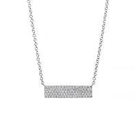14K White Gold 0.25CTW Diamond Pendant