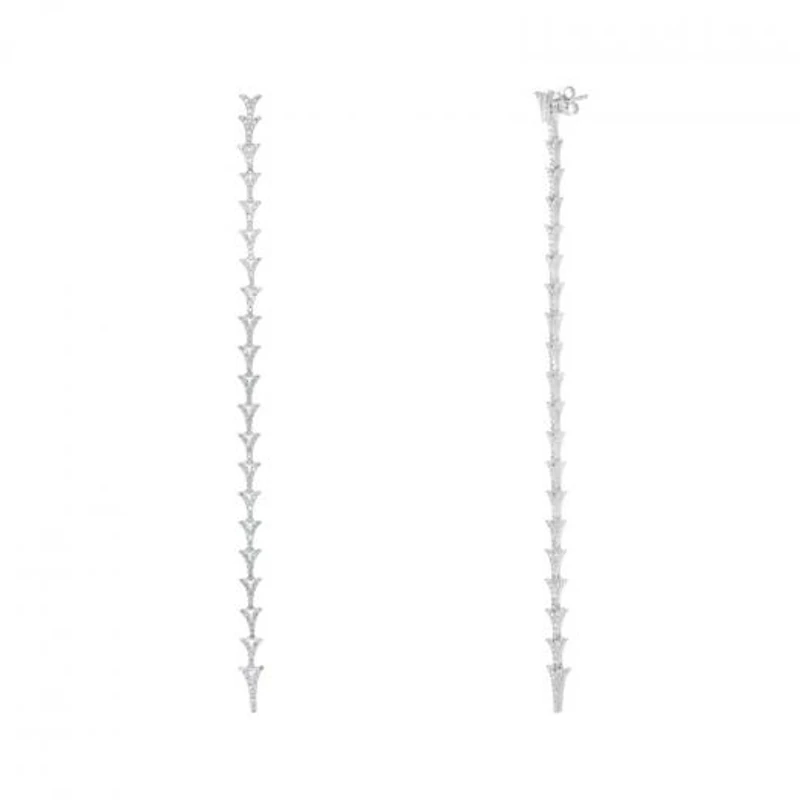Sonia Danielle Sterling Silver Cubic Zirconia Earrings