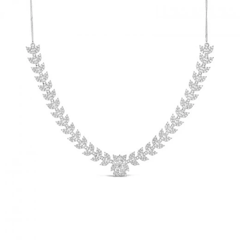Sonia Danielle Sterling Silver Cubic Zirconia Necklace