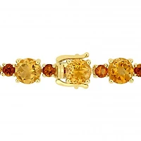 Julianna B Yellow Plated Sterling Silver Citrine & Madeira Citrine Bracelet