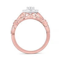 10K Rose & White Gold 0.50CTW Bridal Set