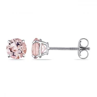 Julianna B 14K White Gold Morganite Stud Earrings
