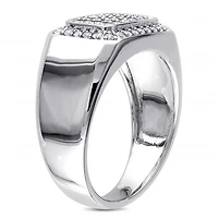 Julianna B Sterling Silver Sapphire Men's Ring