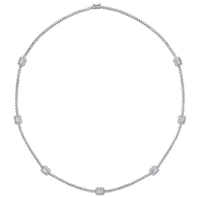 Julianna B Sterling Silver Cubic Zirconia Necklace