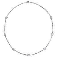 Julianna B Sterling Silver Cubic Zirconia Necklace