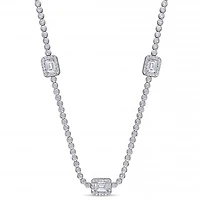 Julianna B Sterling Silver Cubic Zirconia Necklace
