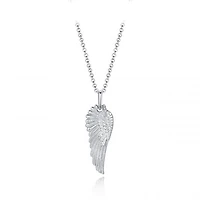 Sterling Silver 22" Wing Pendant