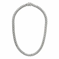 Sterling Silver 22" 7mm Miami Cuban Chain