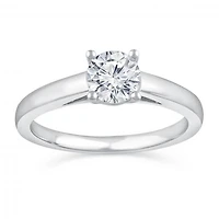 Glacier Fire 14K White Gold 0.70CT Ideal Cut Solitaire Ring