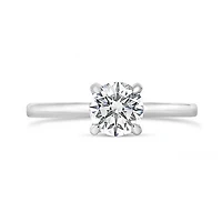 Glacier Fire 14K White Gold 1.00CTW Solitaire Plus Ring