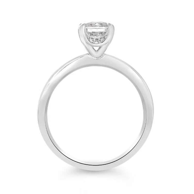 Glacier Fire 14K White Gold 1.00CTW Solitaire Plus Ring