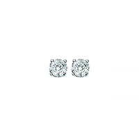 14K Gold 0.50CTW Diamond Solitaire Studs