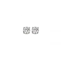 14K Gold 0.25CTW Diamond Solitaire Studs