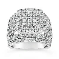 10K White Gold 3.00CTW Diamond Fashion Ring