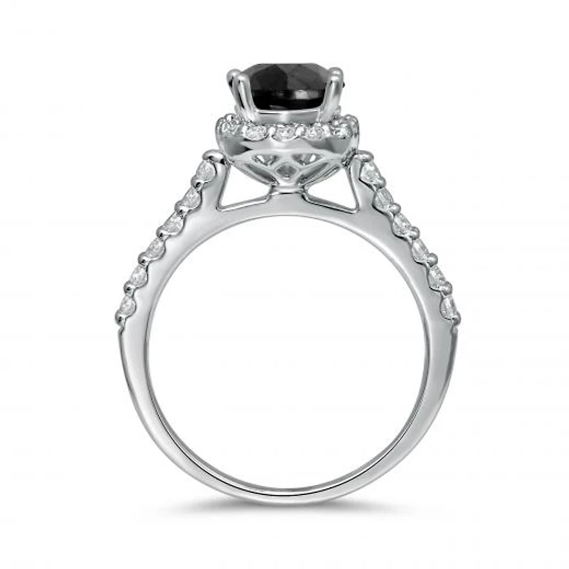 14K White Gold Bridal 2.00CTW Diamond Ring