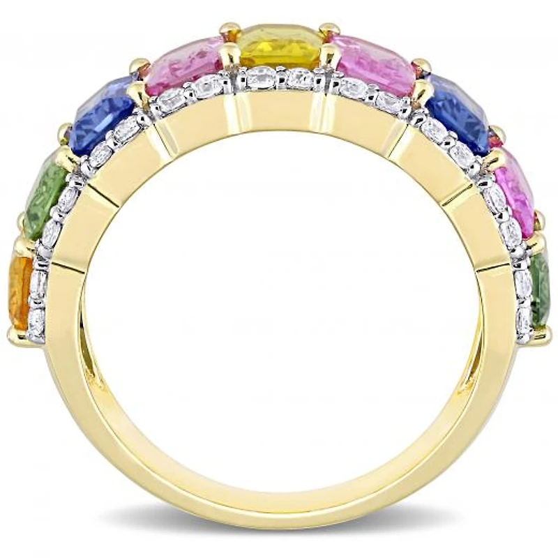Julianna B 14K Yellow Gold Multi-Colour Sapphire Ring